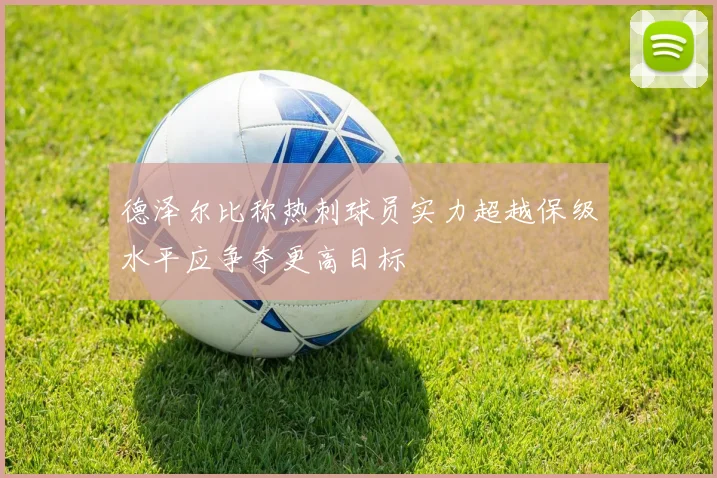 德泽尔比称热刺球员实力超越保级水平应争夺更高目标